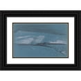 thumbnail image 1 of Cornelius Varley 24x16 Black Ornate Framed Double Matted Museum Art Print Titled: Landscape Composition, 1 of 5