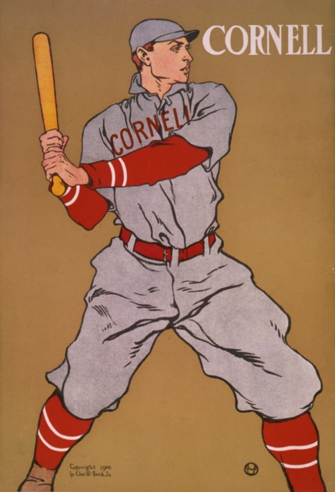 Cornell (Baseball) 1908 Canvas Art - Edward Penfield (18 x 24)