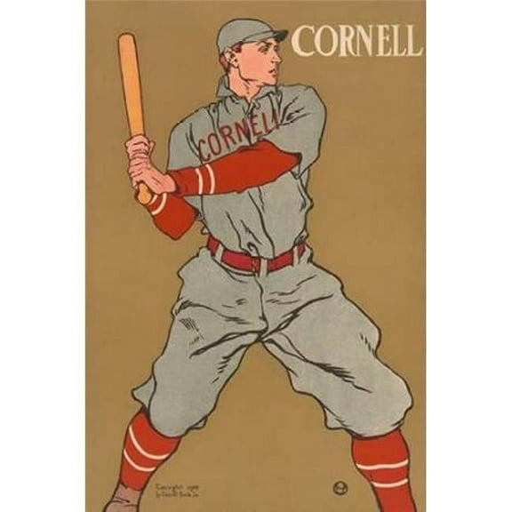 Cornell Baseball Poster Print by  Vintage Sports