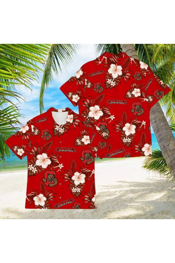 Cornell Big Red Sport Tropical 3D Hawaiian Shirt For Fans Men And Women Gift
