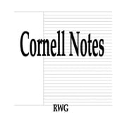 Cornell Notes 200 Pages 8.5" X 11", Paperback