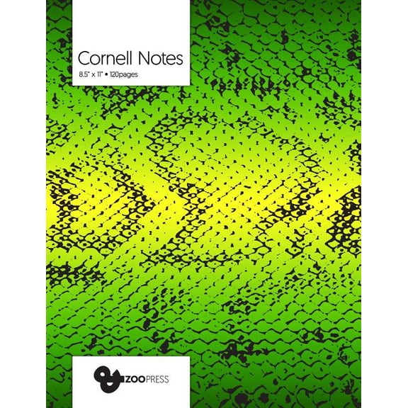 Cornell Notes: Snake Skin Cover - Best Note Taking System for Students, Writers, Conferences. Cornell Notes Notebook. Large 8.5 x 11, 120 Pages. College Note Taking Paper, School Supplies. (Paperback)