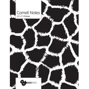 Cornell Notes B W Giraffe Pattern Cover - Best Note Taking System for Students, Writers, Conferences. Cornell Notes Notebook. Large 8.5 x 11, 120 Pages. College Note Taking Paper, Schoo 1726441156