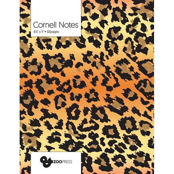 Cornell Notes : Jaguar Pattern Cover - Best Note Taking System for Students, Writers, Conferences. Cornell Notes Notebook. Large 8.5 x 11, 120 Pages. College Note Taking Paper, School Supplies. (Paperback)