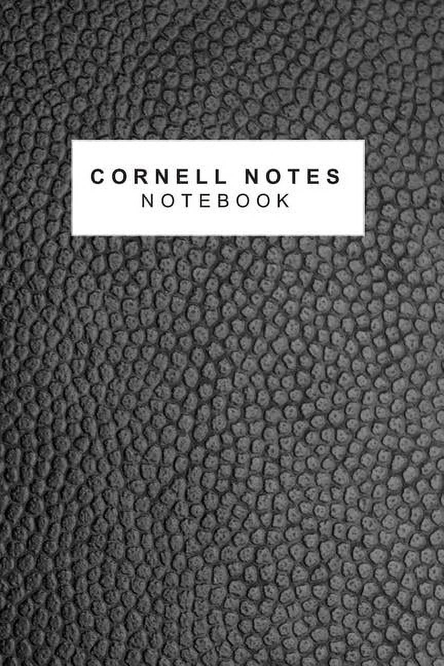 Cornell Notes Notebook: Black 150 Page Cornell Notes Style Composition