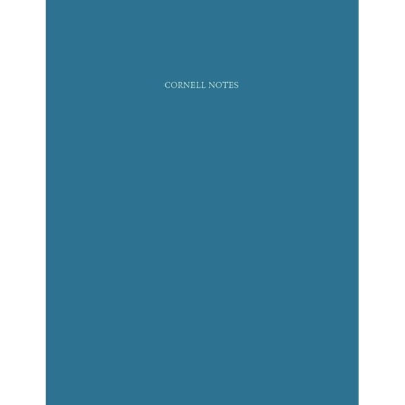 Cornell Notes: Study Note Taking System for Students, (Paperback)