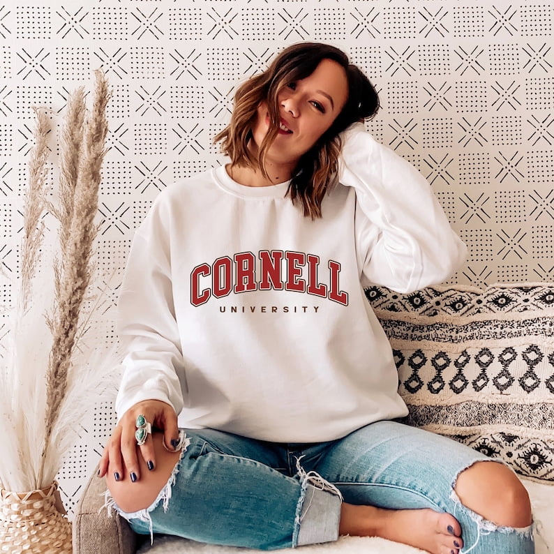 Cornell Unisex Sweatshirt Cornell crewneck Cornell sweater Cornell shirt Vintage Cornell Sweatshirt College Sweatshirt Walmart