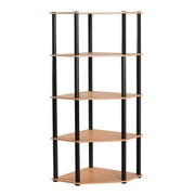 SIERRA 5 SHELF CORNER UNIT BEECH/BLACK