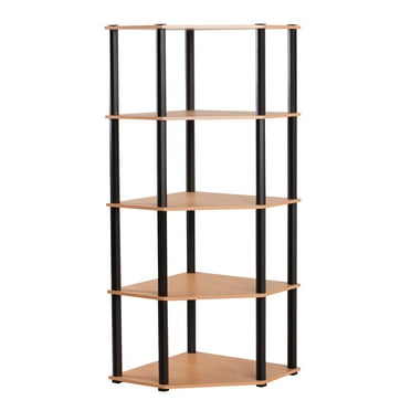 SIERRA 5 SHELF CORNER UNIT BEECH/BLACK