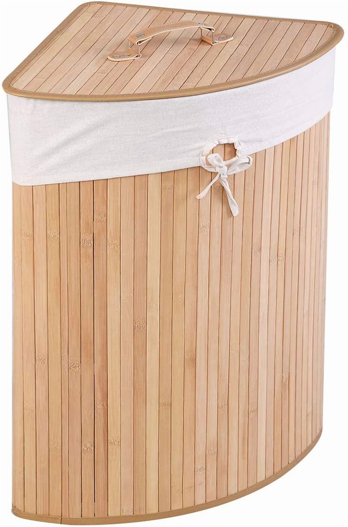 Corner Hamper With Lid