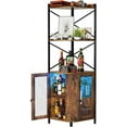 Corner Bar Liquor with RGB LED Light 5 Tier Corner