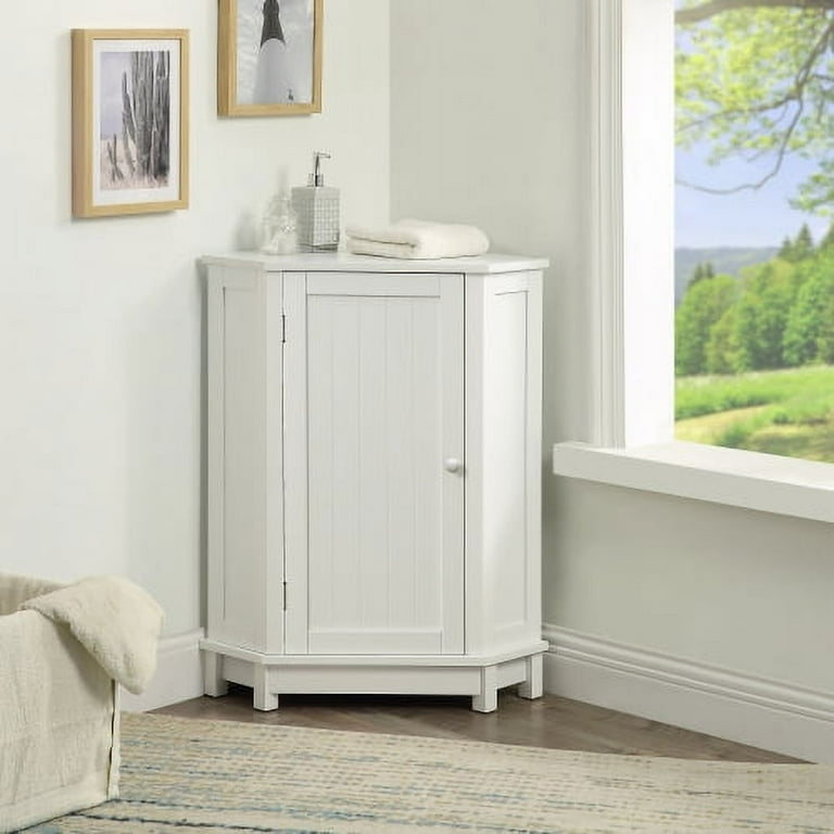 Small Freestanding Bathroom Storage Cabinet Corner Floor Cabinet