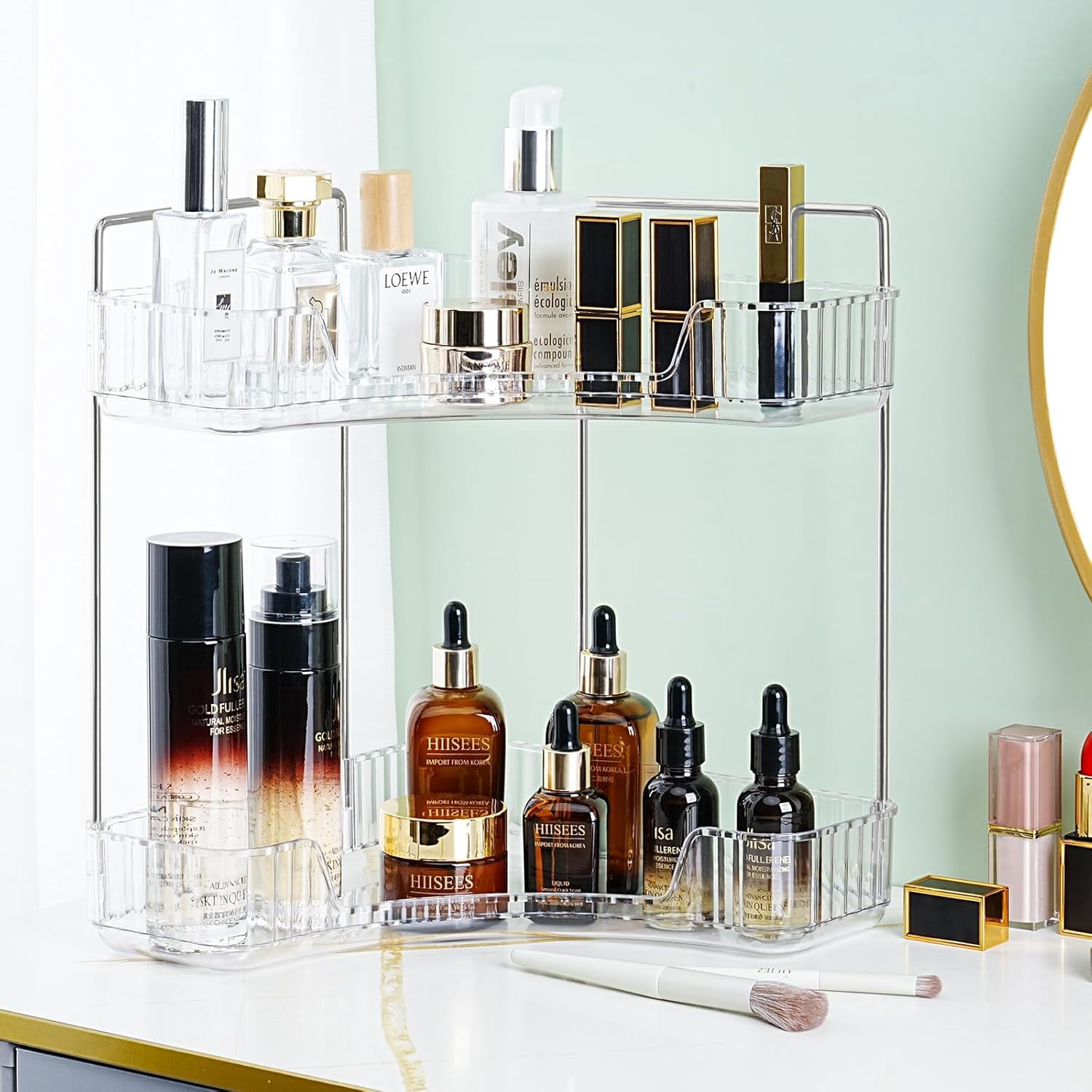 Corner Bathroom Counter Organizer, Bathroom Countertop Organizer ...