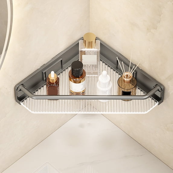 Corner Bathroom Counter Organizer Sink Organizer Countertop Shelf for Storage with Non-slip Design and Water-resistant Surface for Small Bathrooms and Vanity Organization