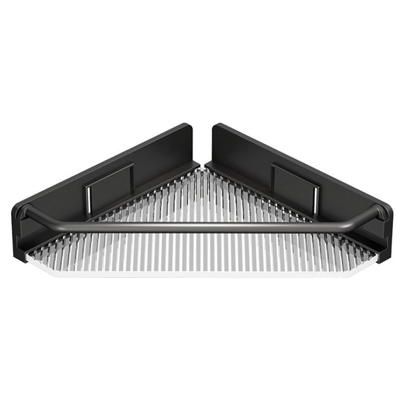 Corner Bathroom Counter Organizer - Space-Saving Corner Shelf for Vanity and Countertop Storage, Multifunctional Water-Resistant Plastic Bathroom Sink Shelf for Toiletries and Cosmetics