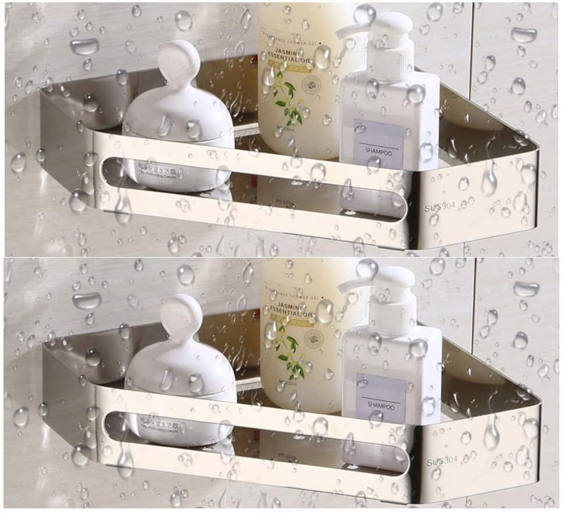 Corner Bathroom Shelf, Shower, 304 Stainless Steel, Polishing Treatment