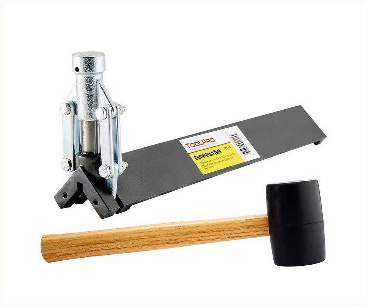 Corner outlet bead crimper