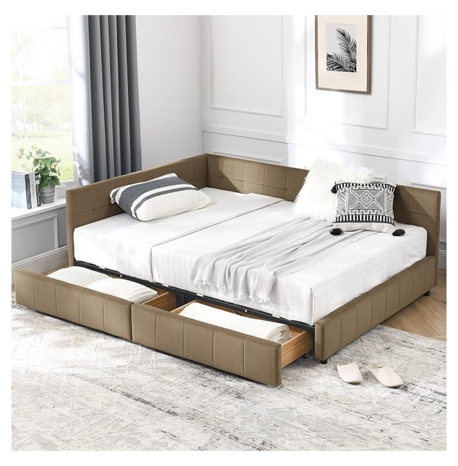 Corner Bed Frame Full