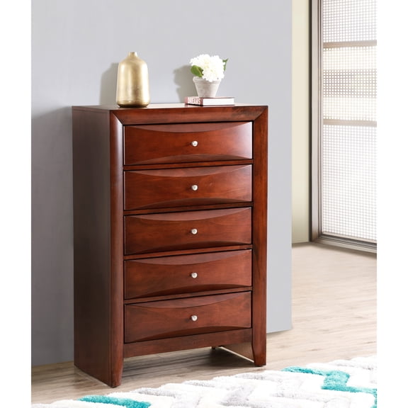 Corner Blocked Bottoms Cherry Chest / Ideal for Bedroom Storage