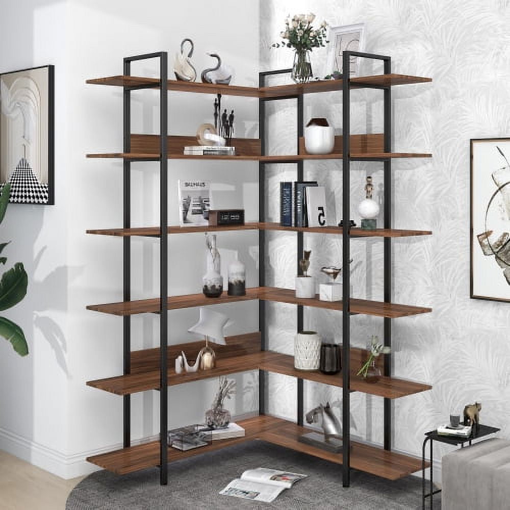 Corner industrial deals bookshelf