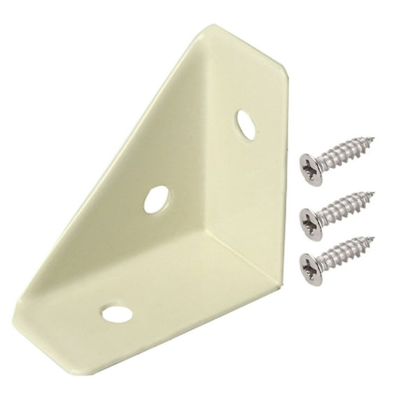 Corner Brace Brackets, Corner Braces for Wood, Metal Corner Brackets, Triangle Shelf Bracket, Black Angle Bracket, Corner Desk Connector for Bed, Table, Cabinet
