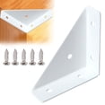 thumbnail image 1 of Corner Bracket Basdi Heavy-Duty Triangular Corner Bracket with Screws (1pc) - Metal Connector for Wooden Shelving, Furniture, Bookshelf & Cabinet, Includes 5 Stainless Screws, Shelf Support Hardware, 1 of 9