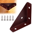 thumbnail image 1 of Corner Bracket Basdi Heavy-Duty Triangular Corner Bracket with Screws (1pc) - Metal Connector for Wooden Shelving, Furniture, Bookshelf & Cabinet, Includes 5 Stainless Screws, Shelf Support Hardware, 1 of 9