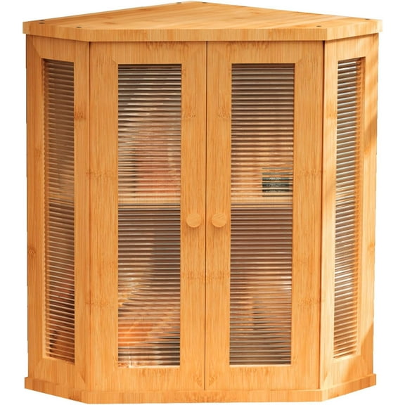 Kitchen Counter Corner Bread Box, Large Wooden Bread Storage Container Homemade Bread Bread Box, Kitchen Counter Bread Box for Utensil Jar Snack Storage