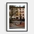 thumbnail image 1 of Corner Café Serenity - Manhattan New York Photography Street Photography City Autumn Architecture Cafe Vintage Black Framed Wall Art Print 5 x 7 inches, 1 of 8