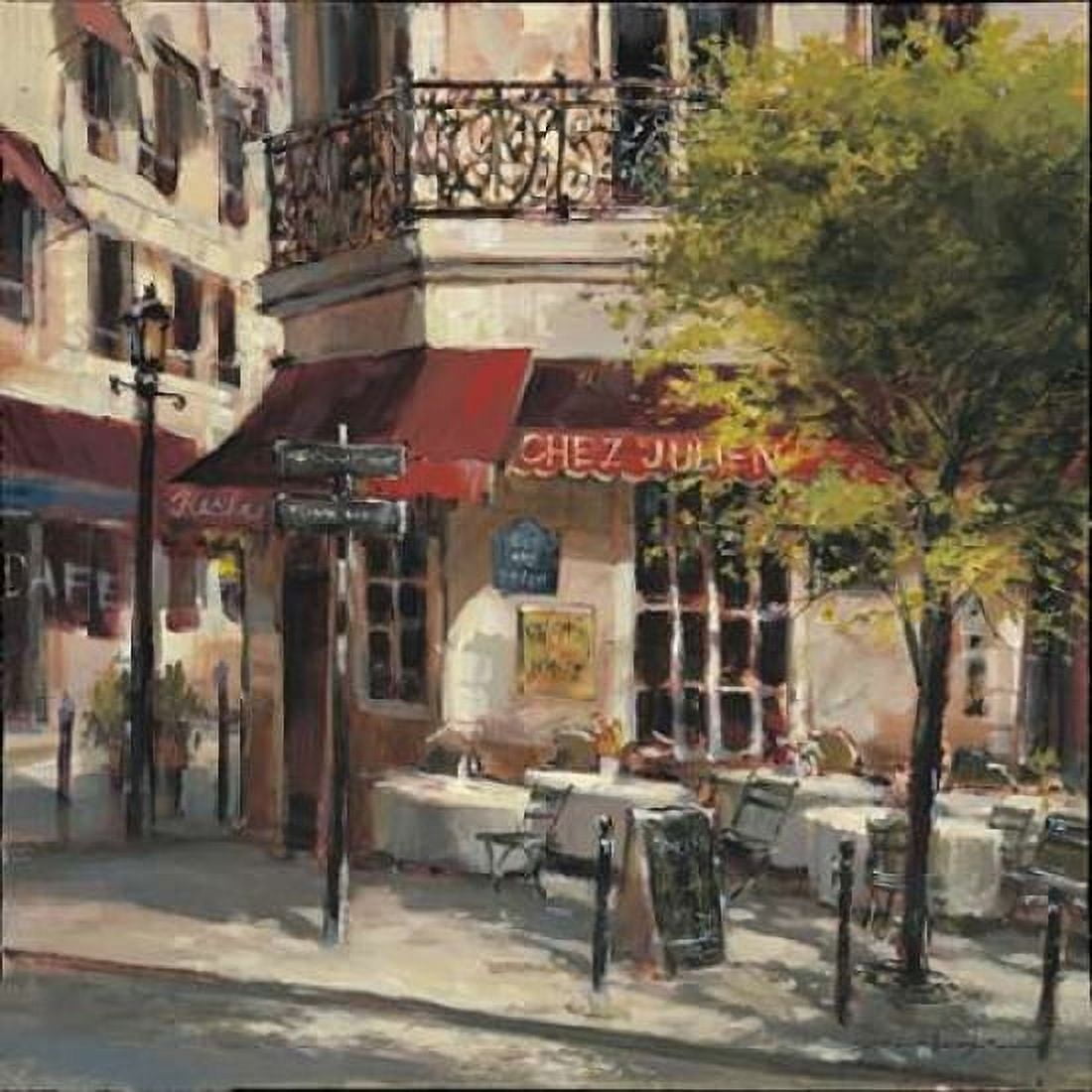 Corner Cafe Canvas Art - Brent Heighton (24 x 24)