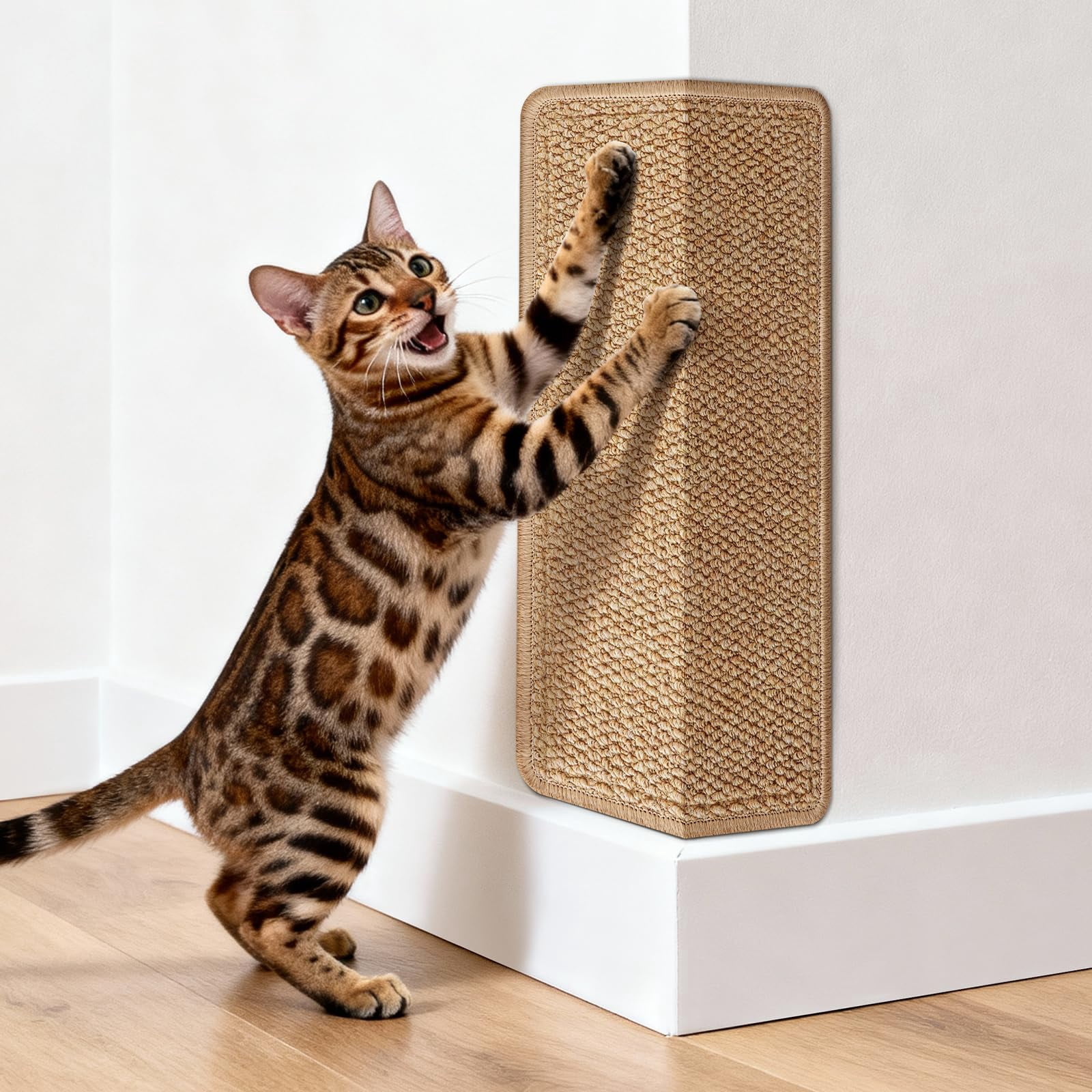 ​ Corner Cat Scratcher Wall Mounted For Indoor Cats  Pad Door Frame 19.6x9.8 Inch Anti Scratch Furniture Protector Couches And Walls​