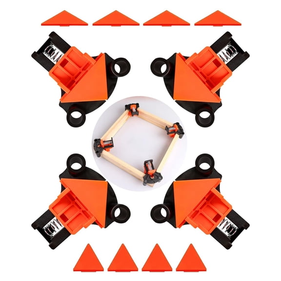 Corner Clamp for Woodworking - 60/90/120 Multi-Angle Adjustable Spring Clamps (4Pcs) - Woodworking & Photo Framing Tools, Gifts for Men/Dad/DIYers