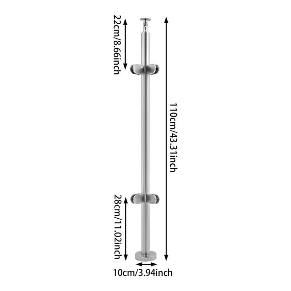 Corner Column Post, Stainless Steel Coner Post, Corner Post for Glass Railing