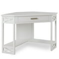 thumbnail image 1 of Corner Computer Writing Desk in White, 1 of 15
