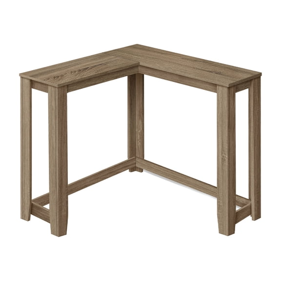 Corner Configuration - Solid Structure - Hallway - Great for Limited Spaces - Dark Taupe Entry Table