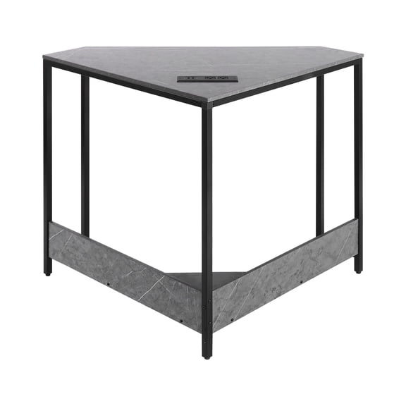 Corner Desk Triangular Small Desk With Outlets Free Standing Corner Table Corner Desk