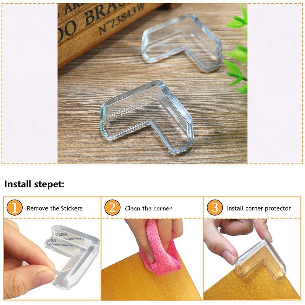 Corner Guards 12Pcs Clear Corner Protectors High Gel Bab Cat Leather