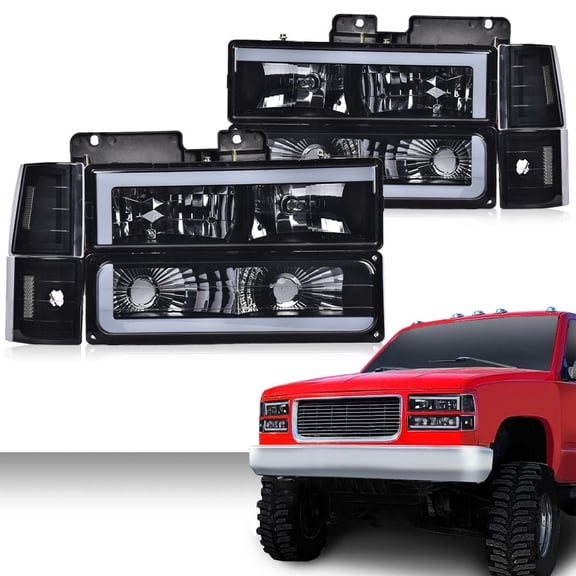 Corner Headlight Bumper Lamp Fit for Gmc C10 C/K Suburban 1994-2000
