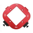 thumbnail image 1 of Corner Horn Router Template Jig for Rounding Edges, Aluminum Alloy Reusable Guide with R30 R35 R40 R45 Angles, Precision Woodworking Template for Accurate Measuring and Profiling, 1 of 9