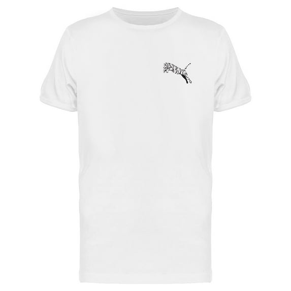Corner Leaping Tiger T-Shirt Men -Image by Shutterstock, Male x-Large