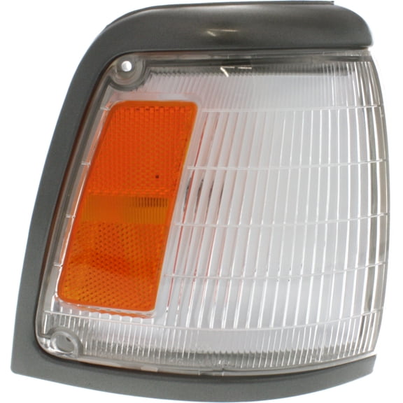 Corner Light Compatible with Toyota Pickup 1992-1995 Passenger Side Assembly with Gray Trim 2WD Base Model