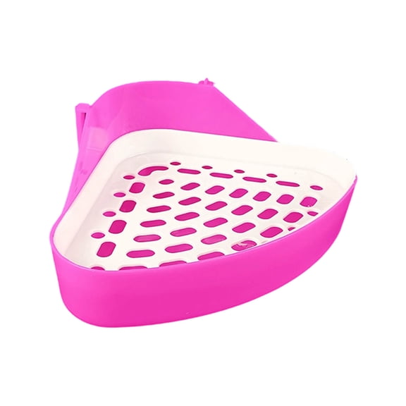 Corner Litter Corner Rabbit Litter Tray Space Saving Small Animal With Removable Grid For Pig Bunny Ferret And Easy Clean Potty For Rabbit Cage Accessories for The Dog Dog Accessories Small Dogs