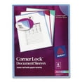 thumbnail image 1 of Corner Lock Document Sleeves, Letter Size, Assorted Colors, 6/pack | Bundle of 2 Packs, 1 of 5