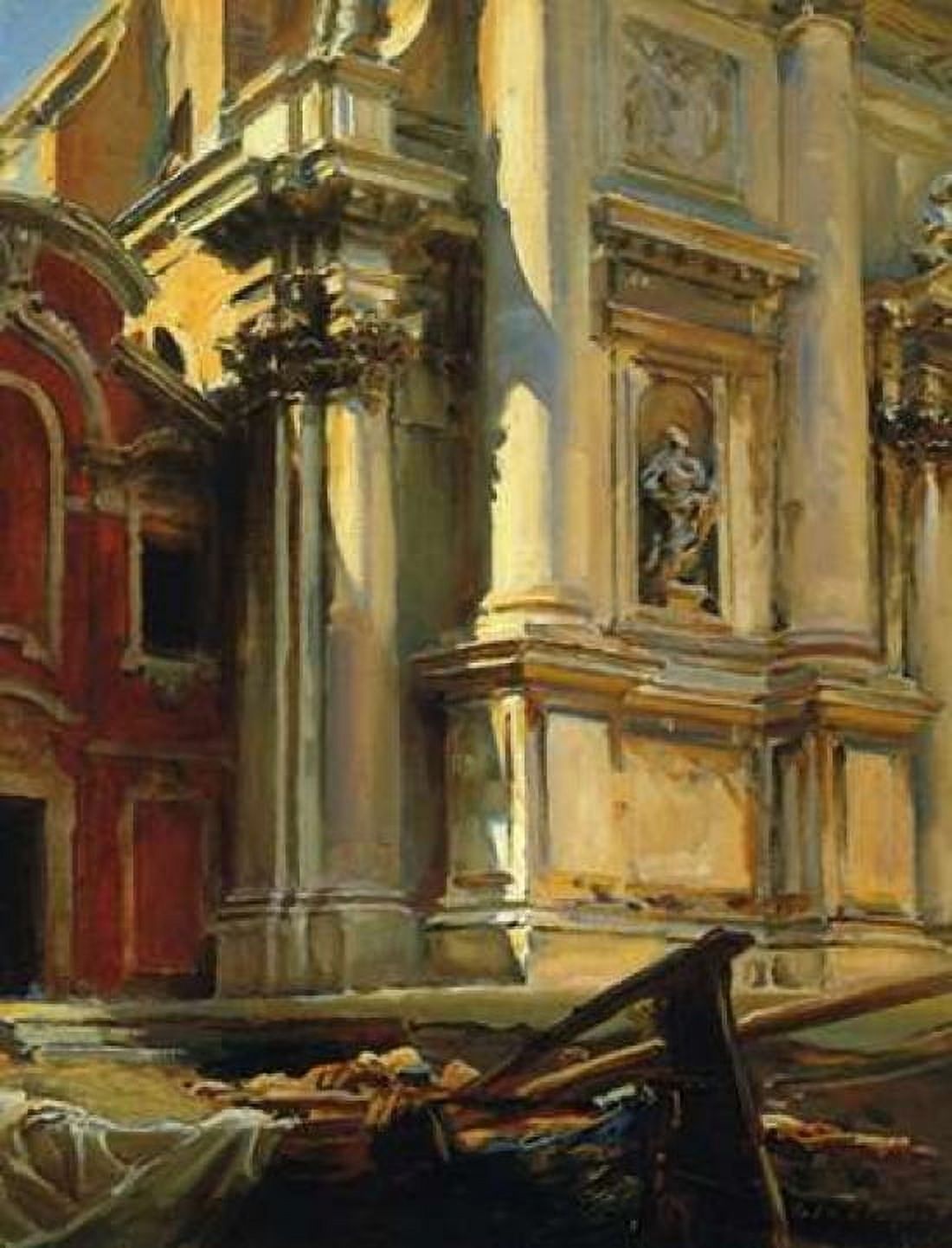 Corner Of The Church Canvas Art - John Singer Sargent (18 x 24)