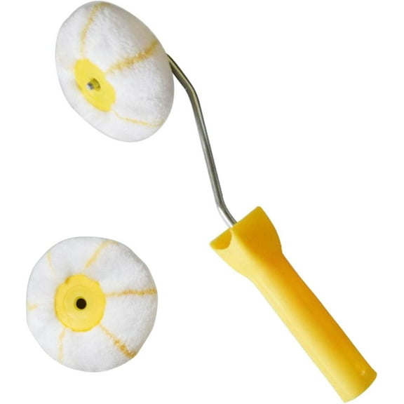 Corner Paint Roller for High-Quality Dralon Woven Fabric, Washable and Reusable with Rounded Design for Professional or Home Use
