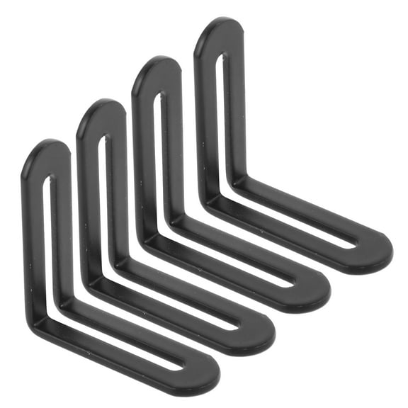 Corner Pcs Shelf Brackets L-shape Brace with Slot Thicken Right Angle Support Frame Stainless Steel