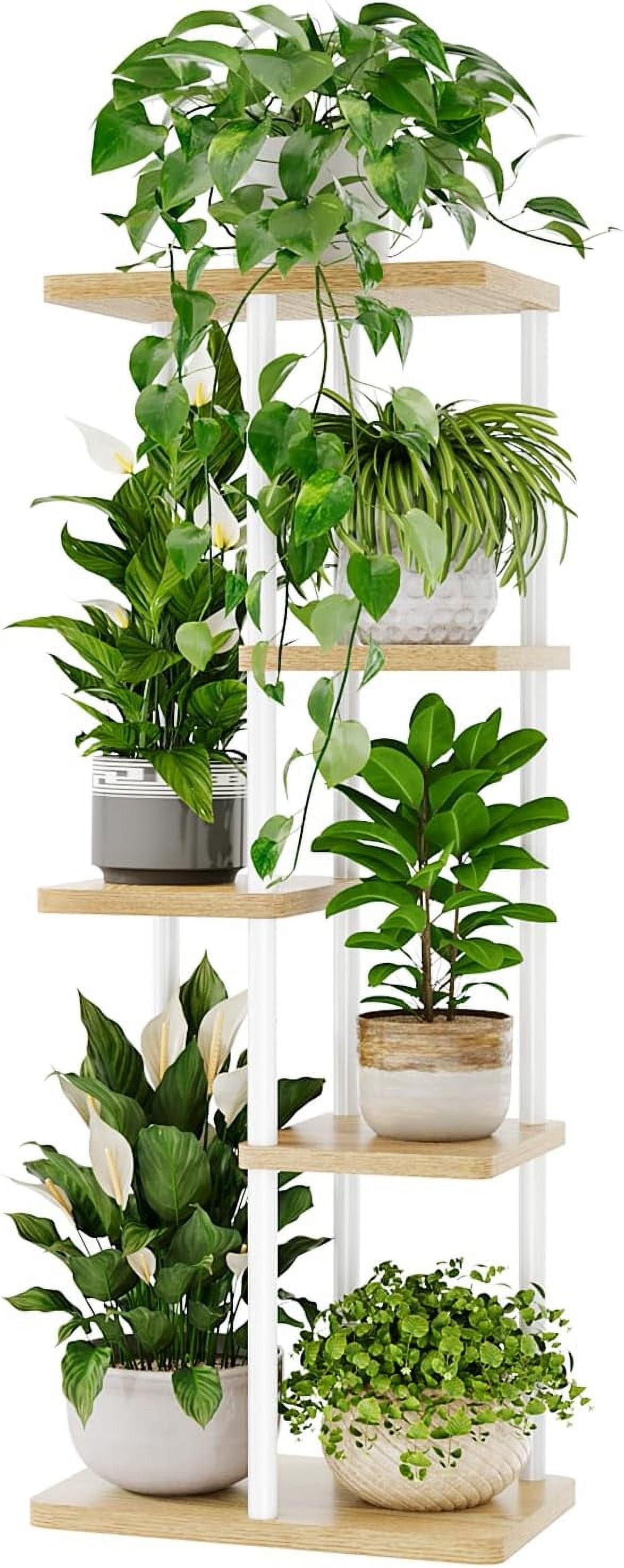 Corner Plant Stand Indoor, 5 Tier Metal Plant Shelf for Multiple Plants ...