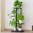 thumbnail image 1 of Corner Plant Stand Indoor,Metal Flower Pot Holder Shelf,Huisuilinss 4 Tier Metal Plant Shelf for Multiple Plants,Tiered Small Flower Stand for Patio Garden Balcony Living Room Bedroom, 1 of 7