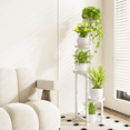 thumbnail image 1 of Gentingbro Corner Plant Stand Indoor Outdoor, Tall Metal Flower Pot Stands for Multiple Plants, 4 Tier White Heavy Duty Plant Shelf for Patio Garden Balcony Living Room Bedroom, 1 of 7