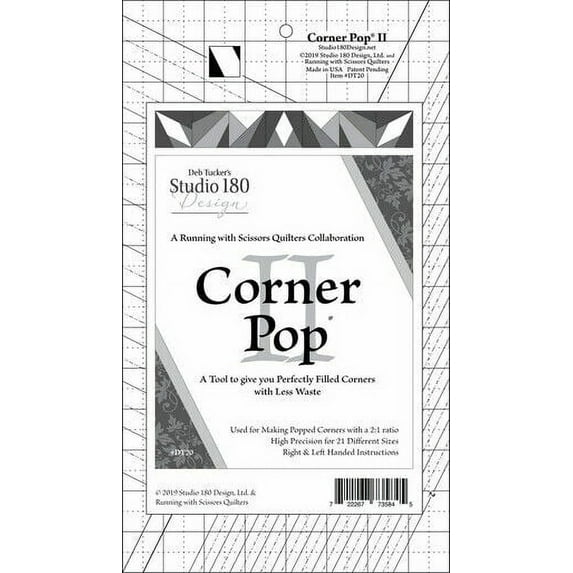 Corner Pop II Tool for Making Folded Corners~21 Sizes by Studio 180 Designs